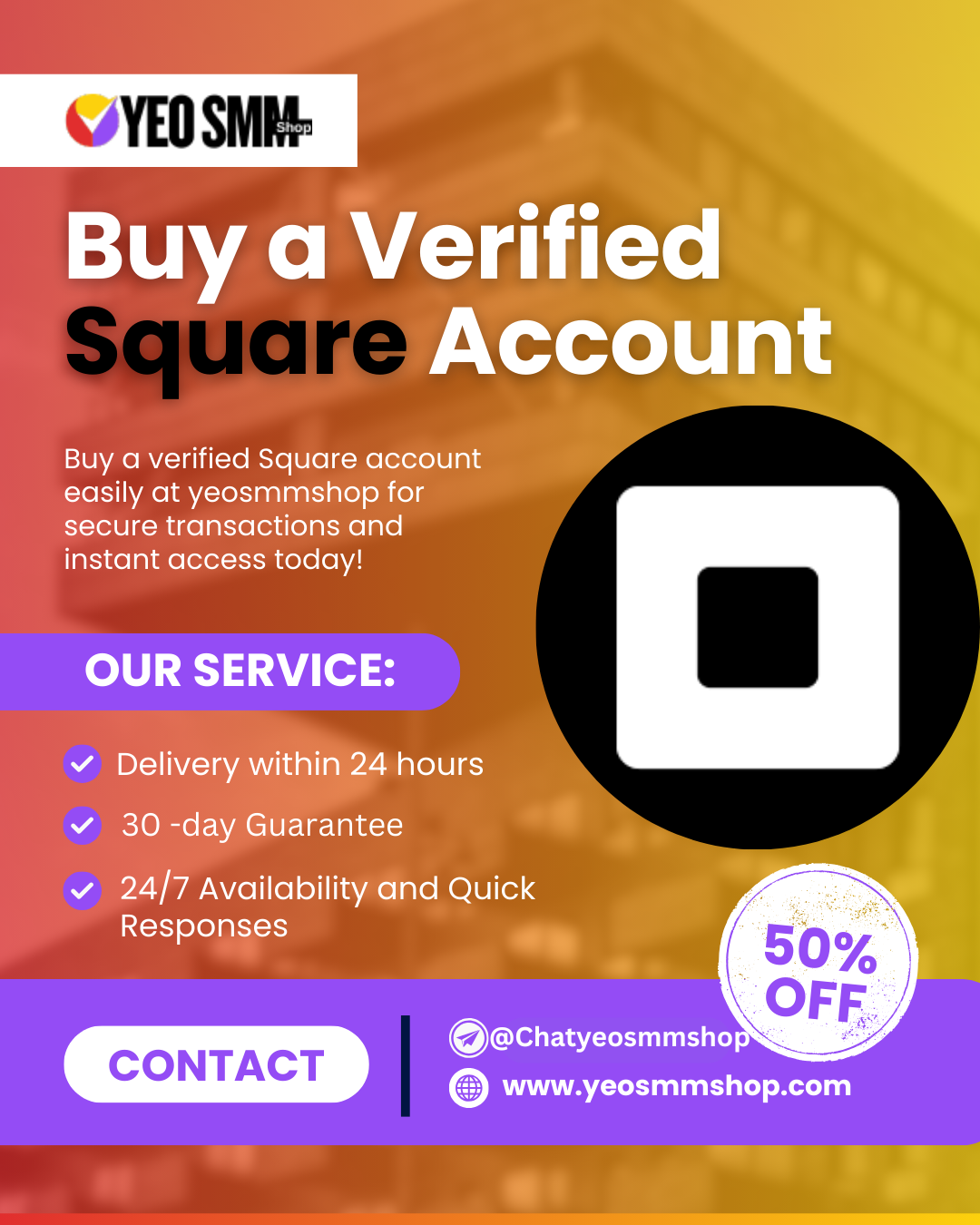 Buy a Verified Square Account