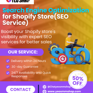 Search Engine Optimization for Shopify Store(SEO Service)