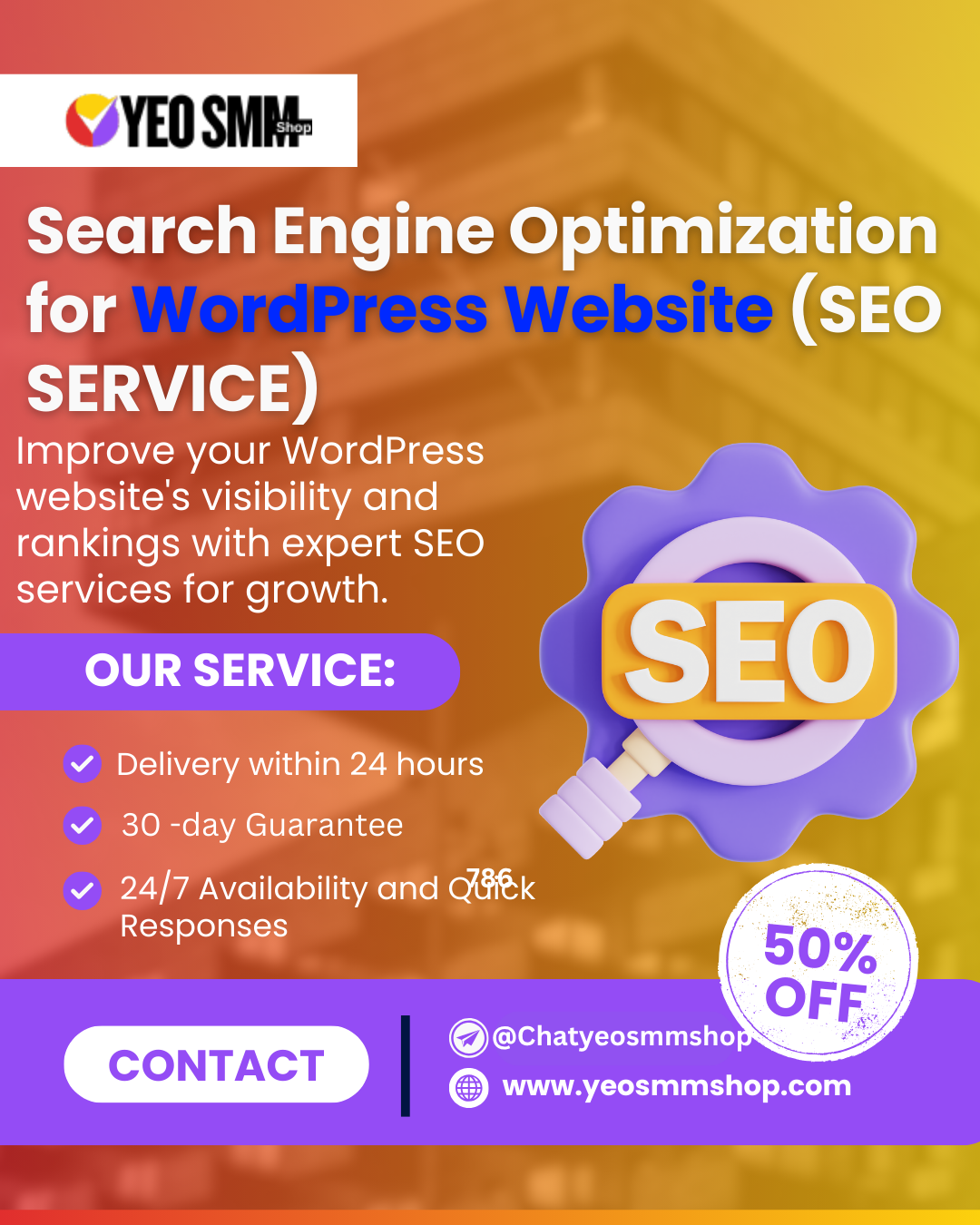 Search Engine Optimization for WordPress Website (SEO SERVICE)
